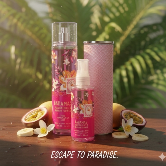 Bath and Body Works Bahamas Passionfruit and Banana flowers